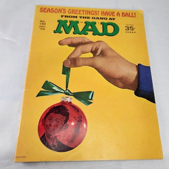 Mad Magazine Issue #132 January 1970 Xmas Season‎ Greetings, Have A Ball Issue - Picture 1 of 8